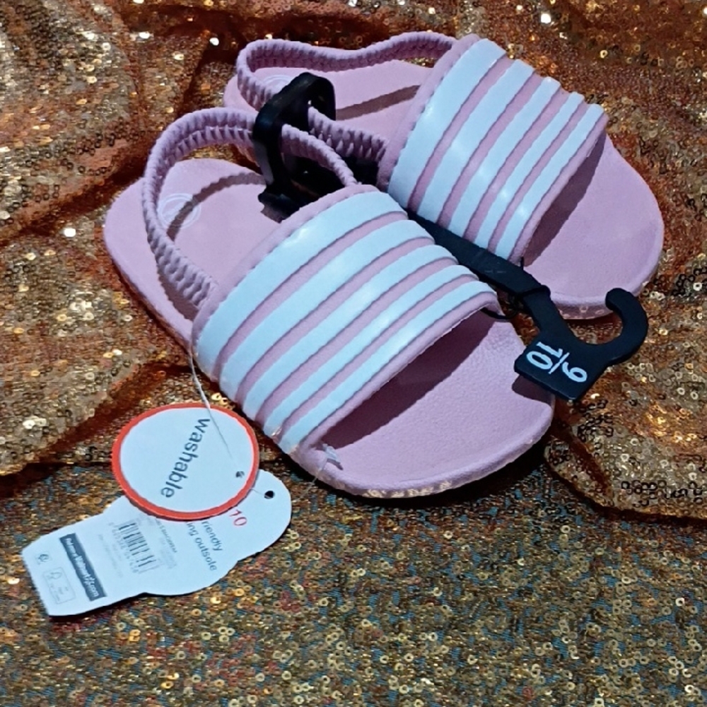 Wonder Nation Pink and White Kids Sandals